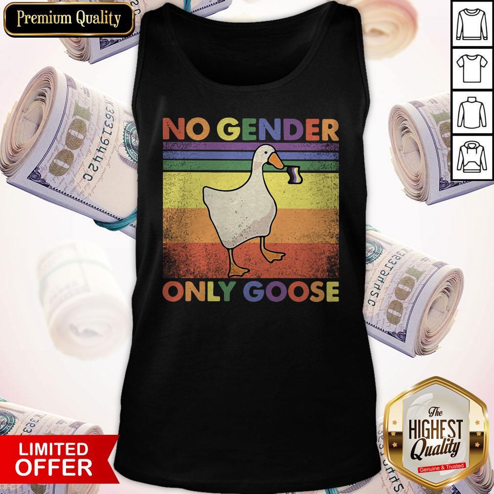 Official LGBT Duck No Gender Only Goose Vintage Shirt - Image 4