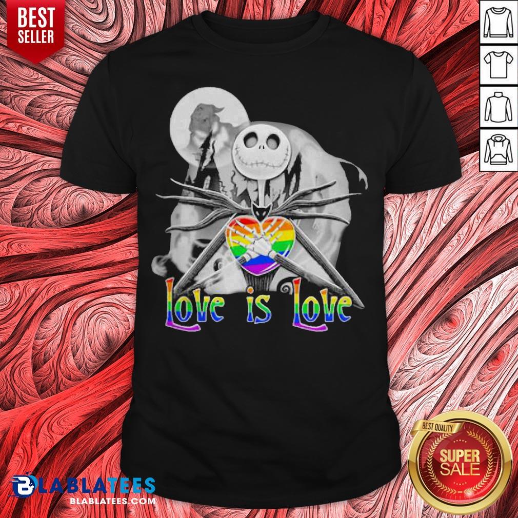 Official LGBT Jack Skellington Love Is Love Shirt
