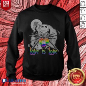 Alternative view of Official LGBT Jack Skellington Love Is Love Shirt