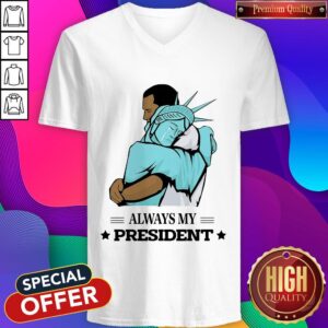 Alternative view of Official Liberty Hug Obama Always My President Shirt