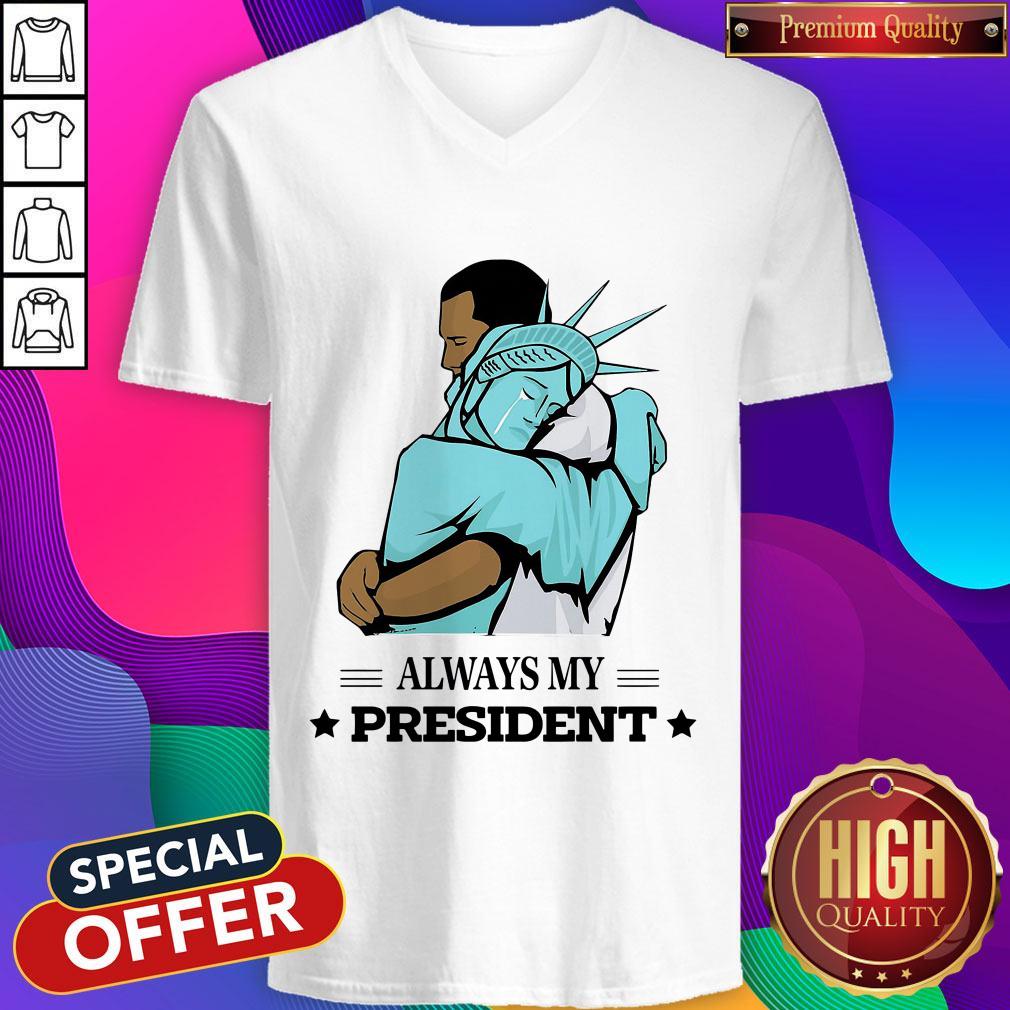 Official Liberty Hug Obama Always My President Shirt - Image 2