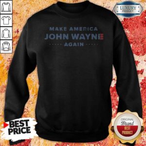 Alternative view of Official Make America John Wayne Again American Flag Shirt