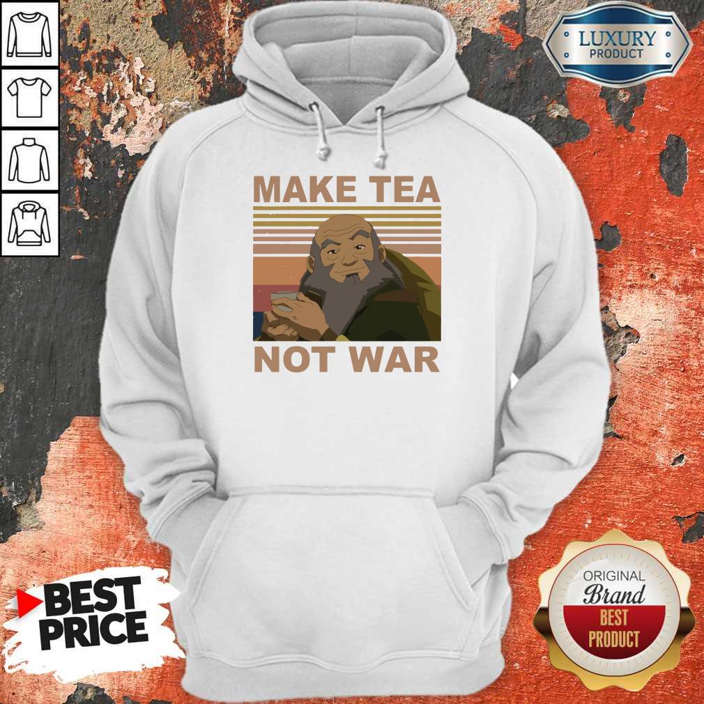 Official Make Tea Not War Vintage Shirt - Image 2