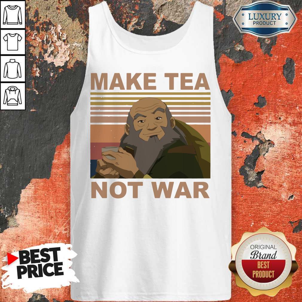 Official Make Tea Not War Vintage Shirt - Image 4