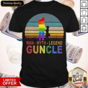 Official Man Myth Legend Guncle Vintage Retro Shirt