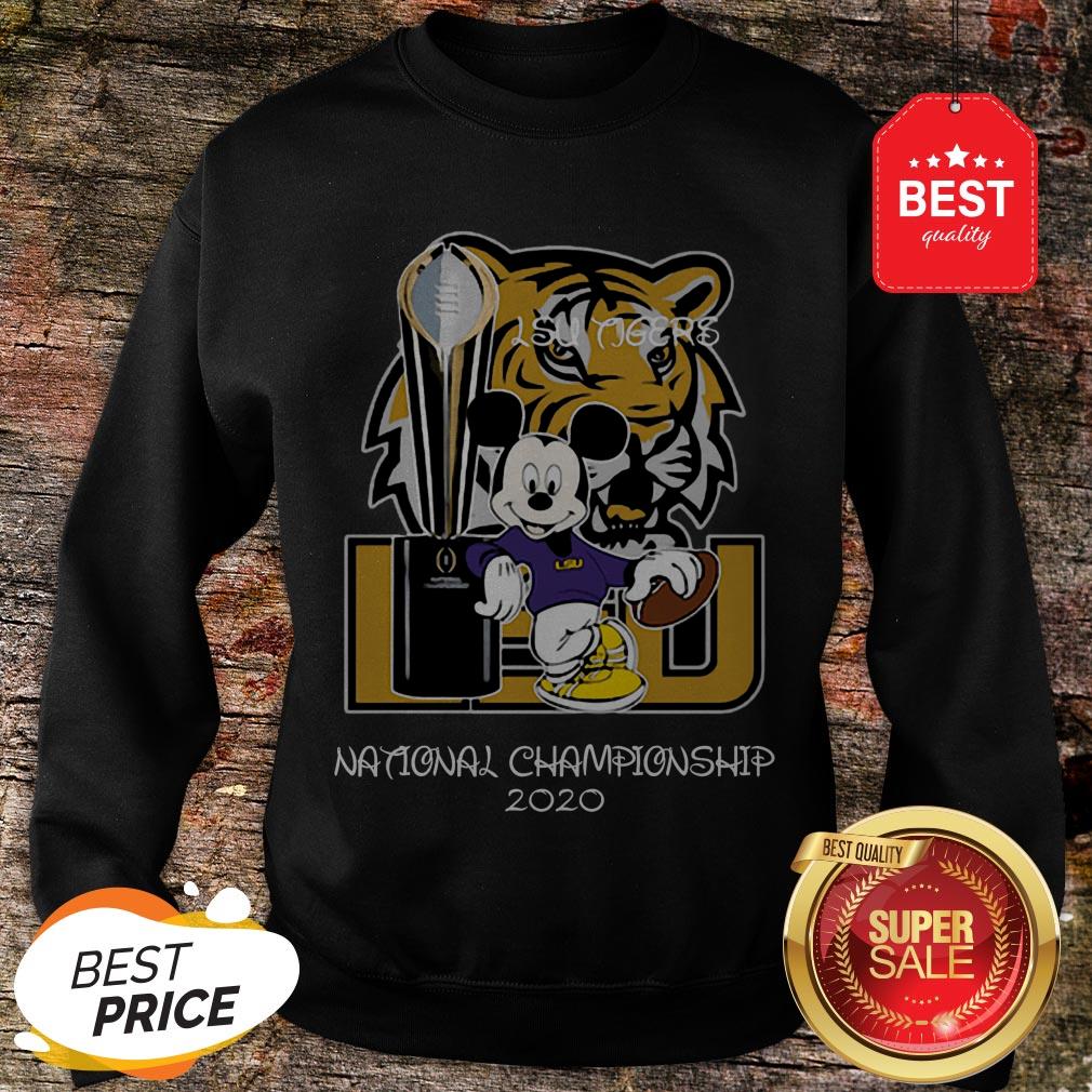 Official Mickey Mouse LSU Tigers National Championship 2020 Shirt - Image 4
