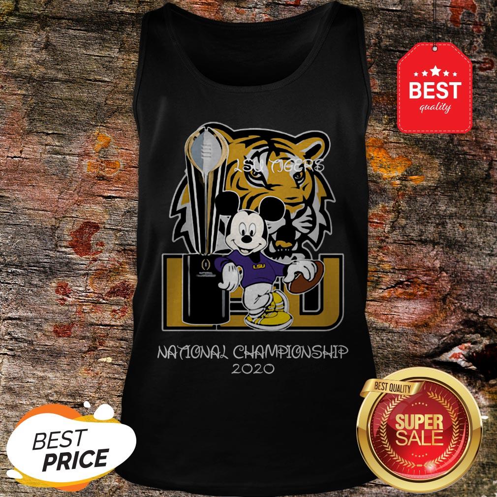 Official Mickey Mouse LSU Tigers National Championship 2020 Shirt - Image 3