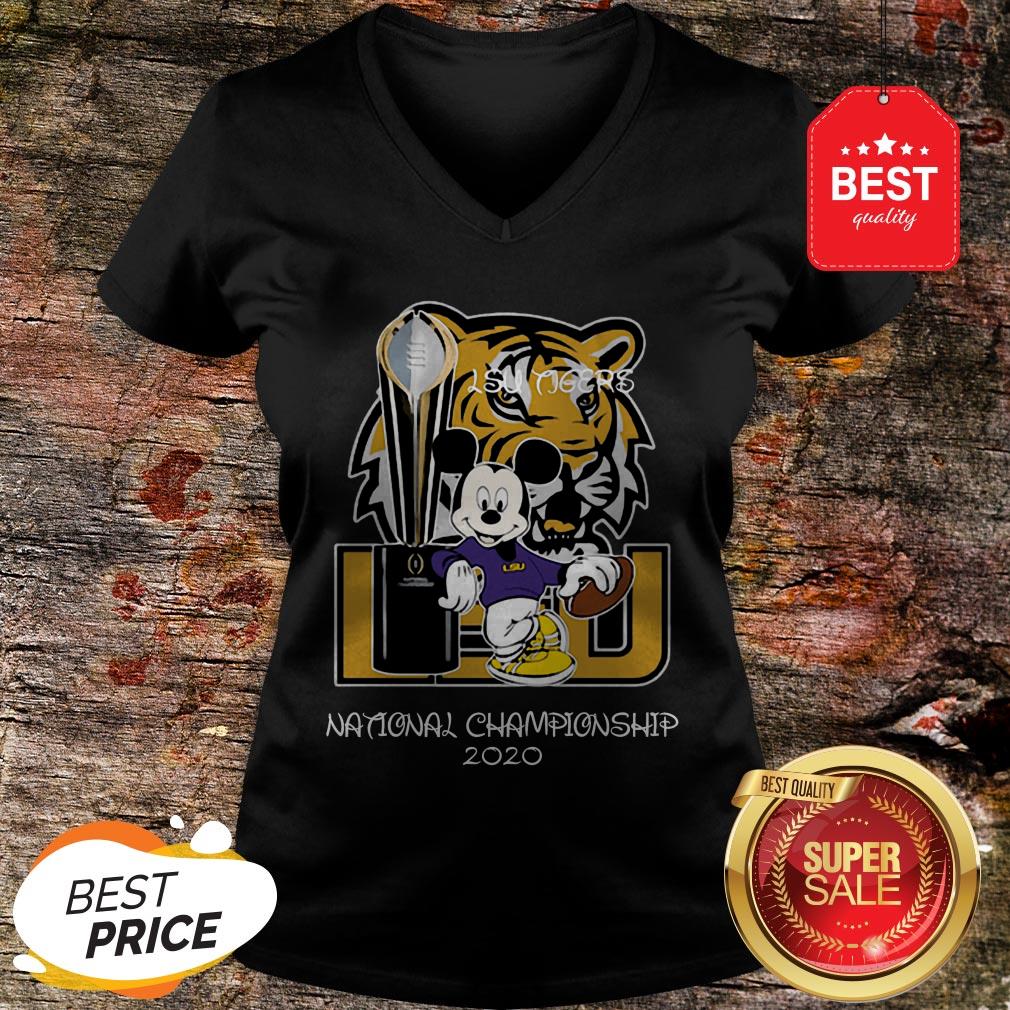 Official Mickey Mouse LSU Tigers National Championship 2020 Shirt - Image 2