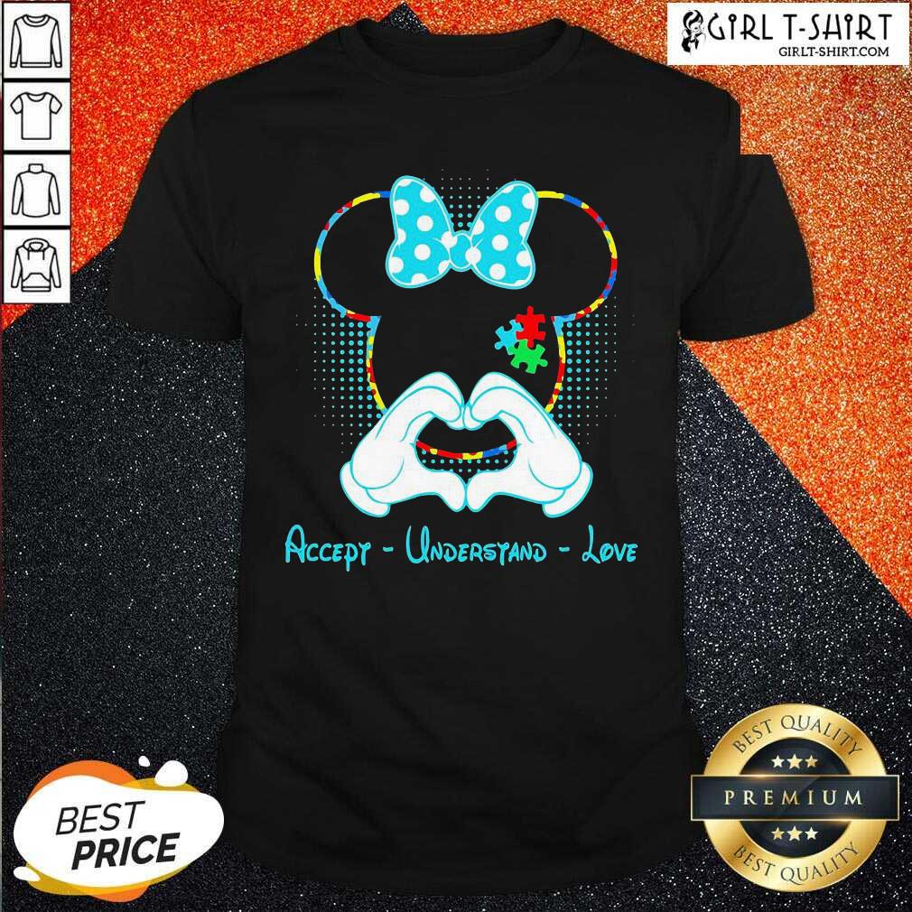 Official Minnie Mouse Accept Understand Love Shirt