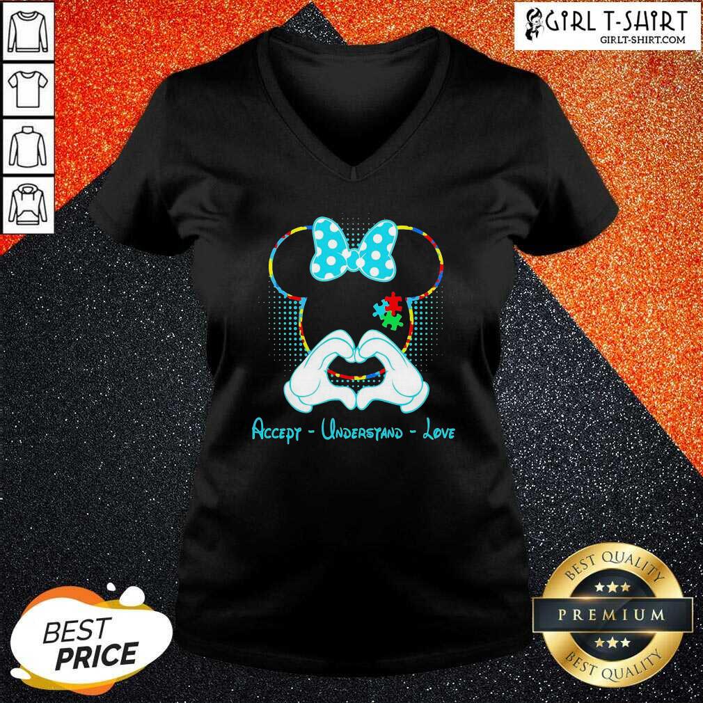 Official Minnie Mouse Accept Understand Love Shirt - Image 2
