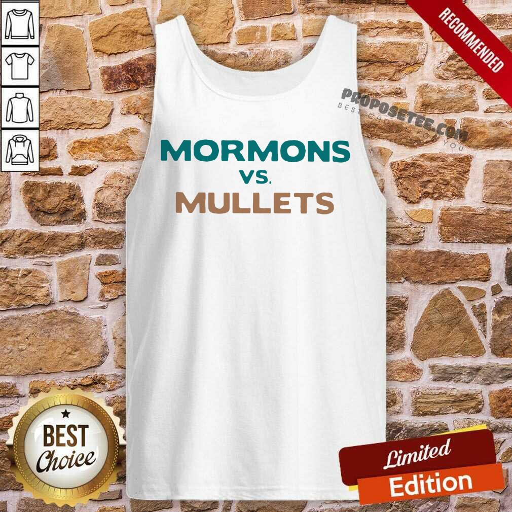 Official Mormons Vs Mullets Shirt - Image 3