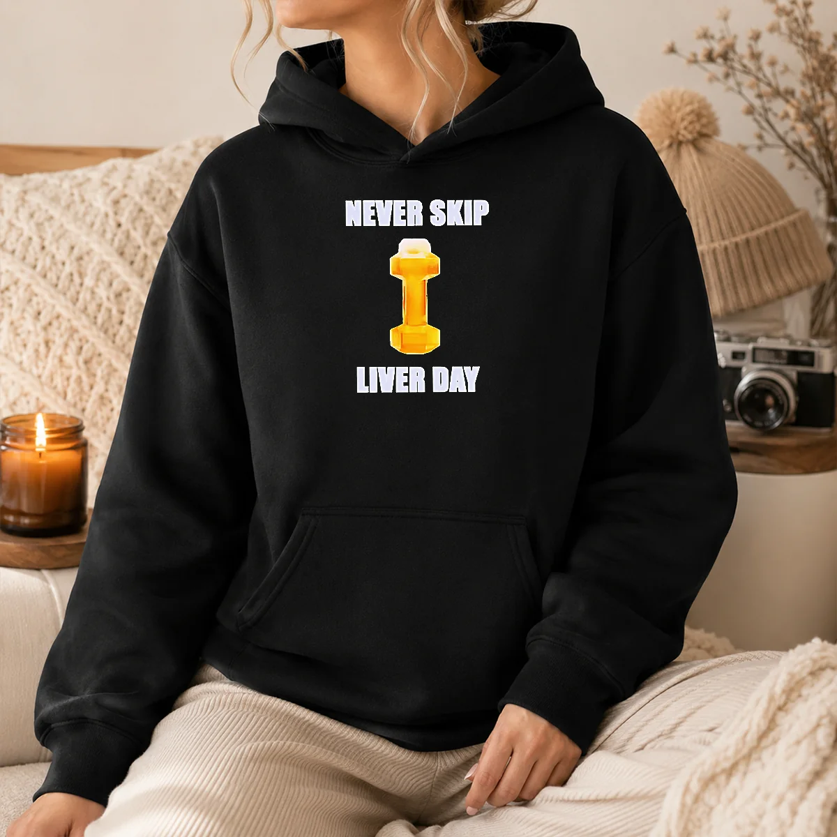 Official Never Skip Liver Day Beer X Dumbbell Gym Shirt - Image 3
