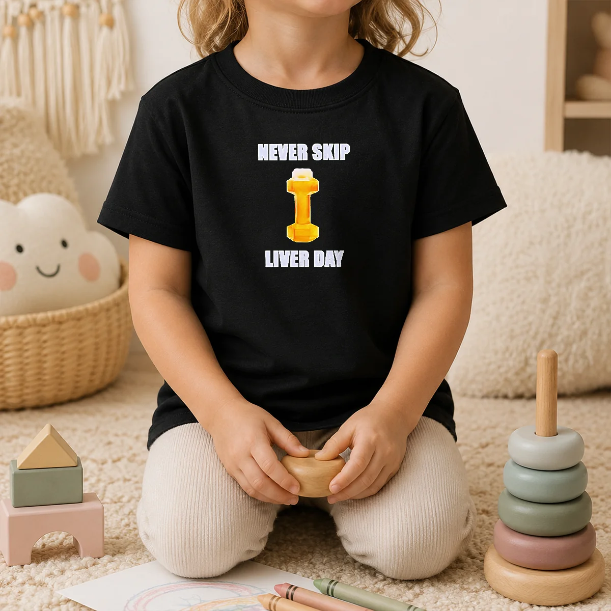 Official Never Skip Liver Day Beer X Dumbbell Gym Shirt - Image 9