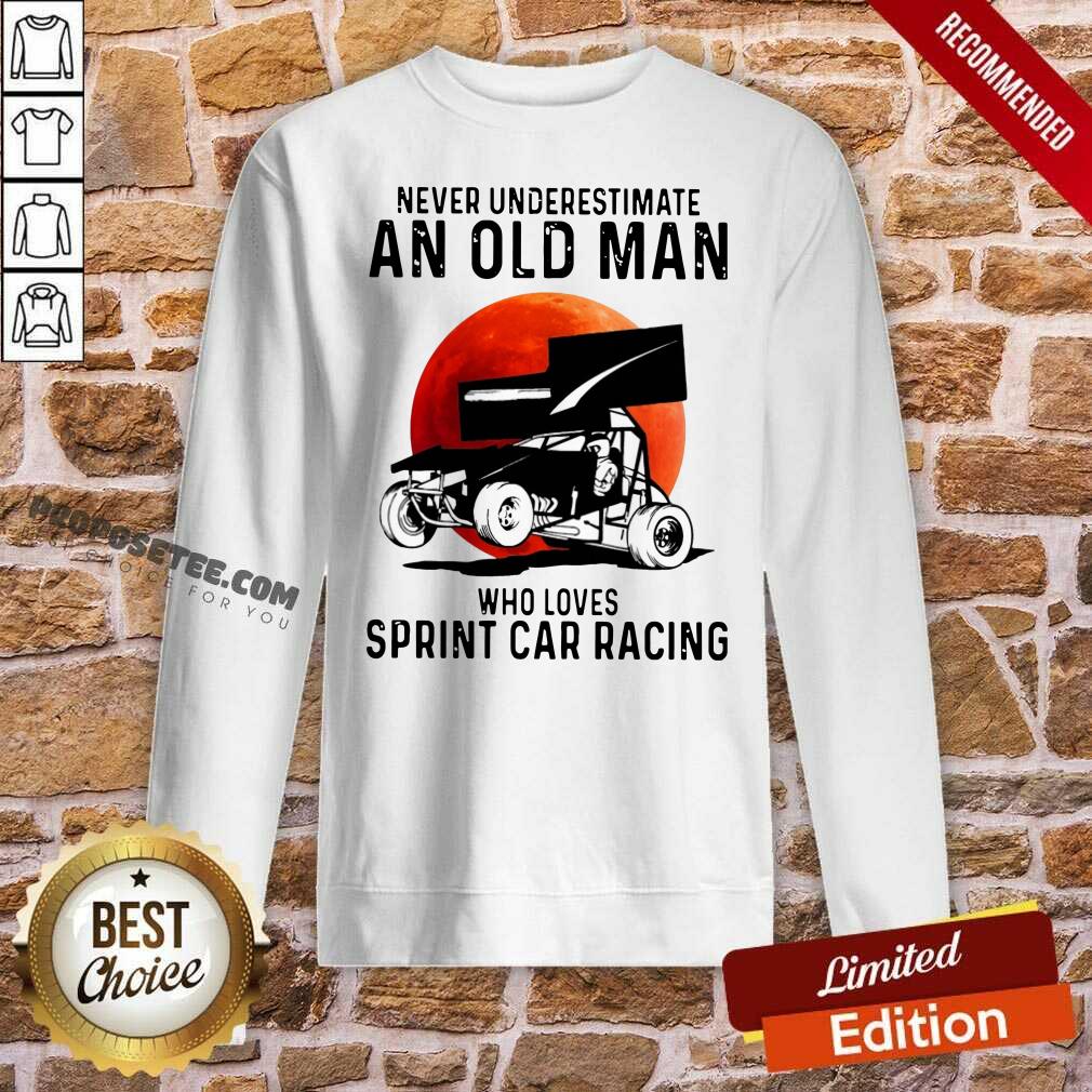 Official Never Underestimate An Old Man Who Loves Sprint Cả Racing The Moon Shirt - Image 4