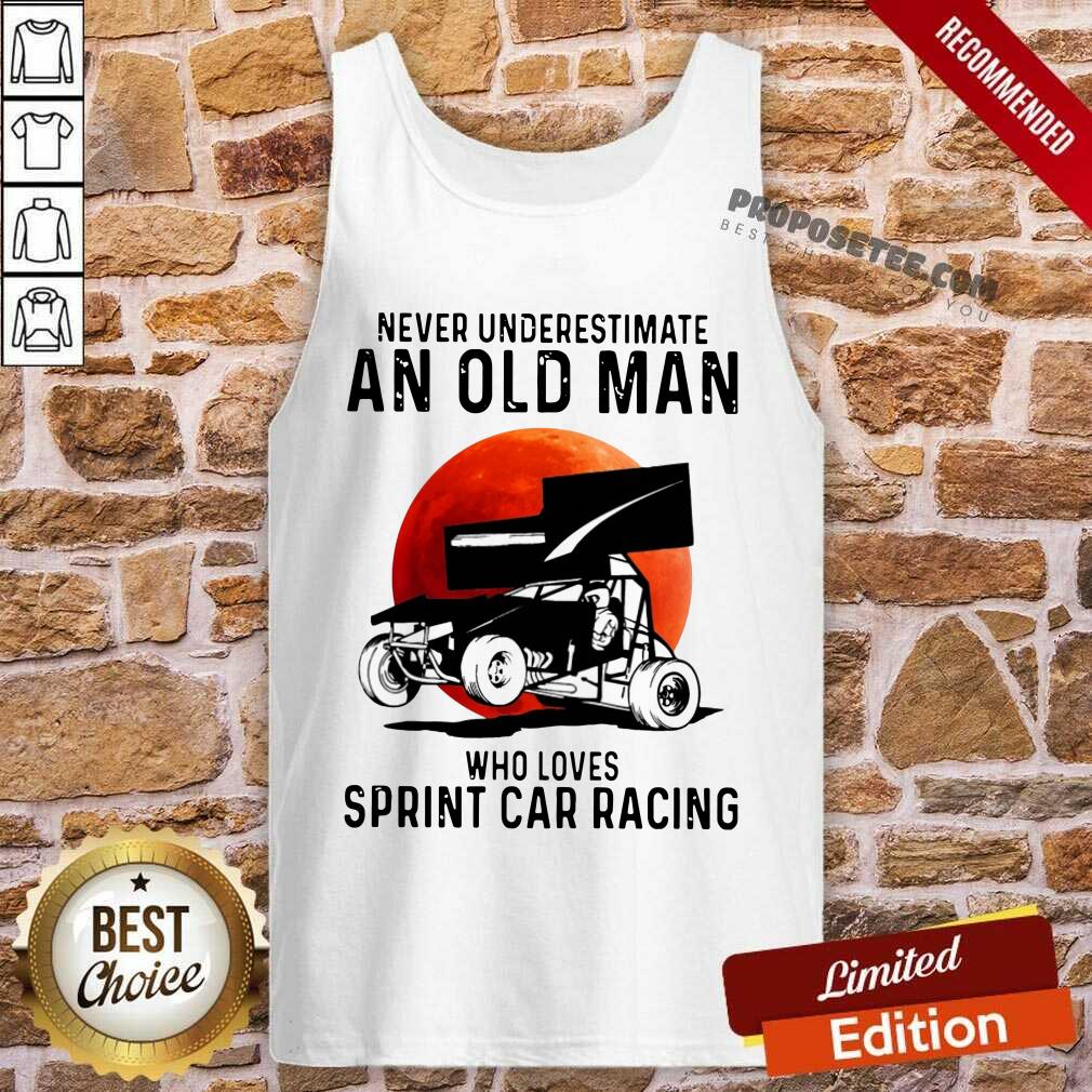 Official Never Underestimate An Old Man Who Loves Sprint Cả Racing The Moon Shirt - Image 3