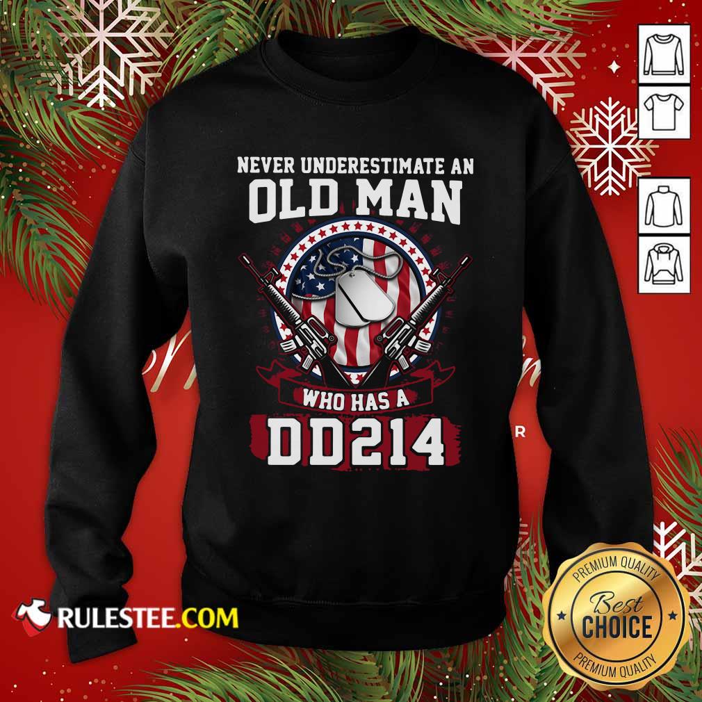 Official Never Underestimate Old Man Who Has A DD214 Shirt - Image 5