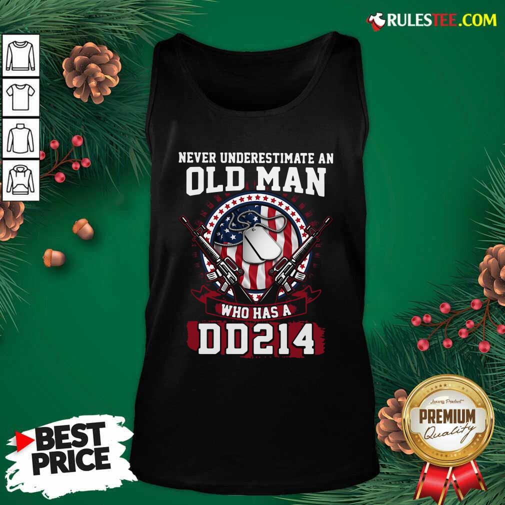 Official Never Underestimate Old Man Who Has A DD214 Shirt - Image 4