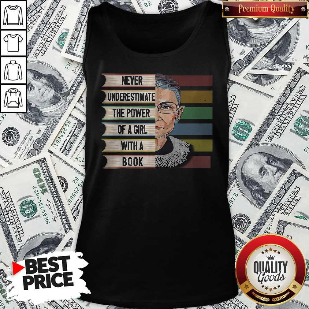 Official Never Underestimate The Power Of A Girl With A Book Shirt - Image 4