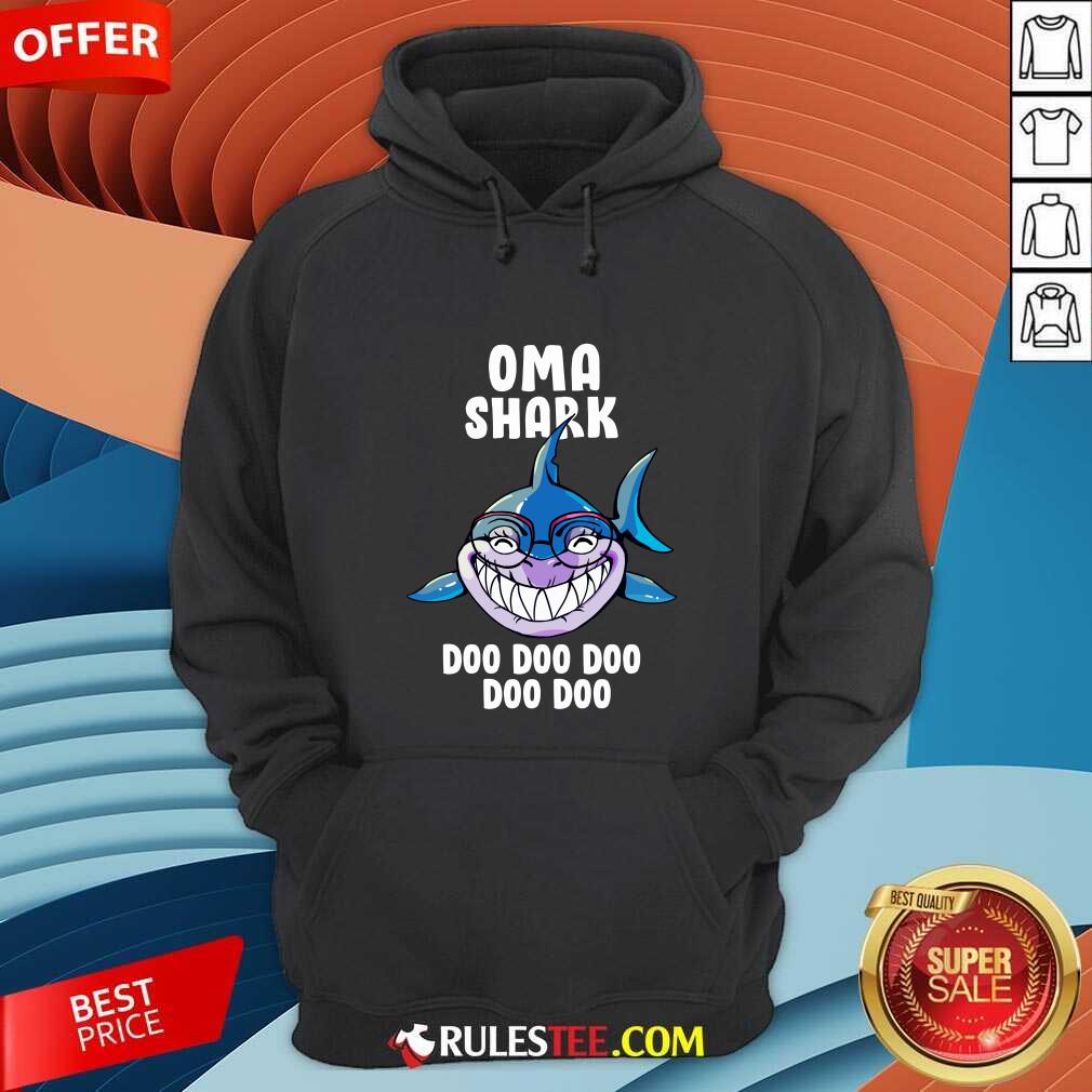 Official Oma Shark Doo Doo Doo Mother Day Shirt - Image 2