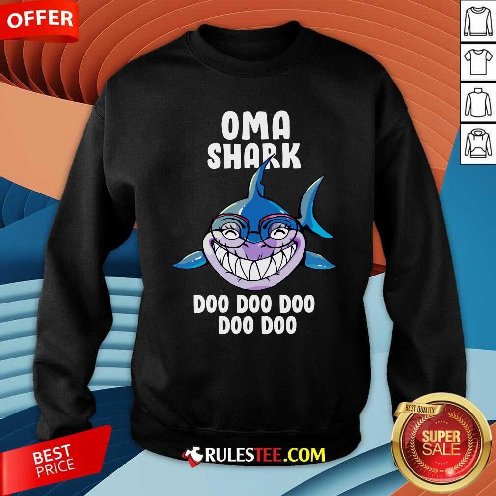 Official Oma Shark Doo Doo Doo Mother Day Shirt - Image 5