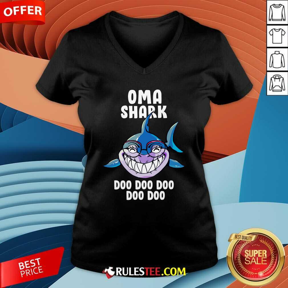 Official Oma Shark Doo Doo Doo Mother Day Shirt - Image 3