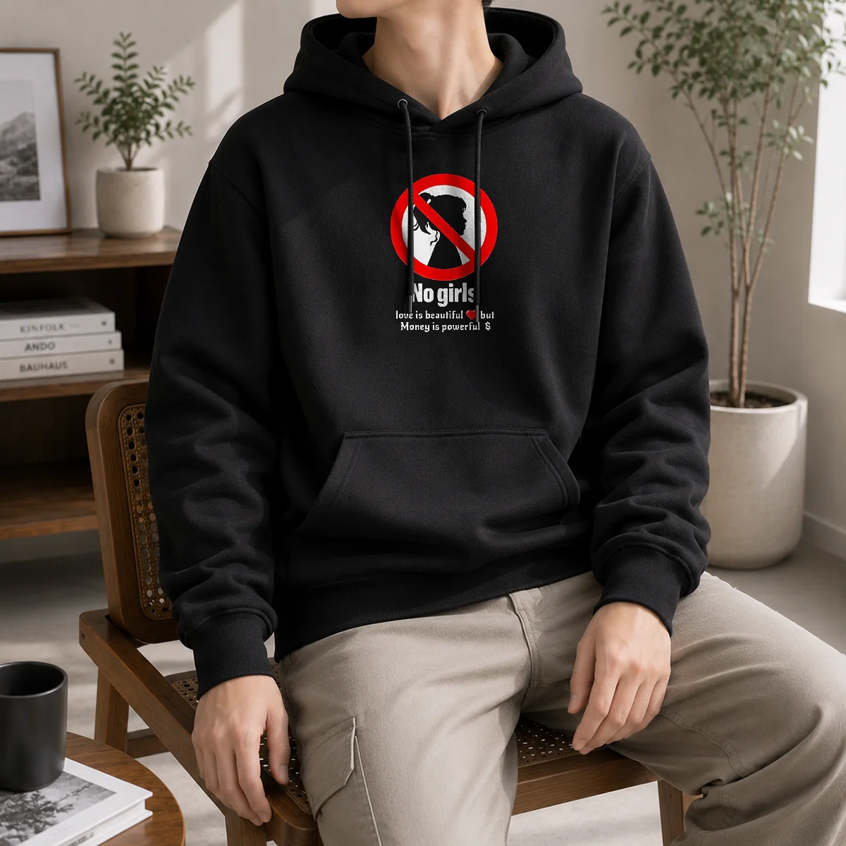 Official Original No Girls Love Is Beautiful But Money Is Powerful Shirt - Image 5