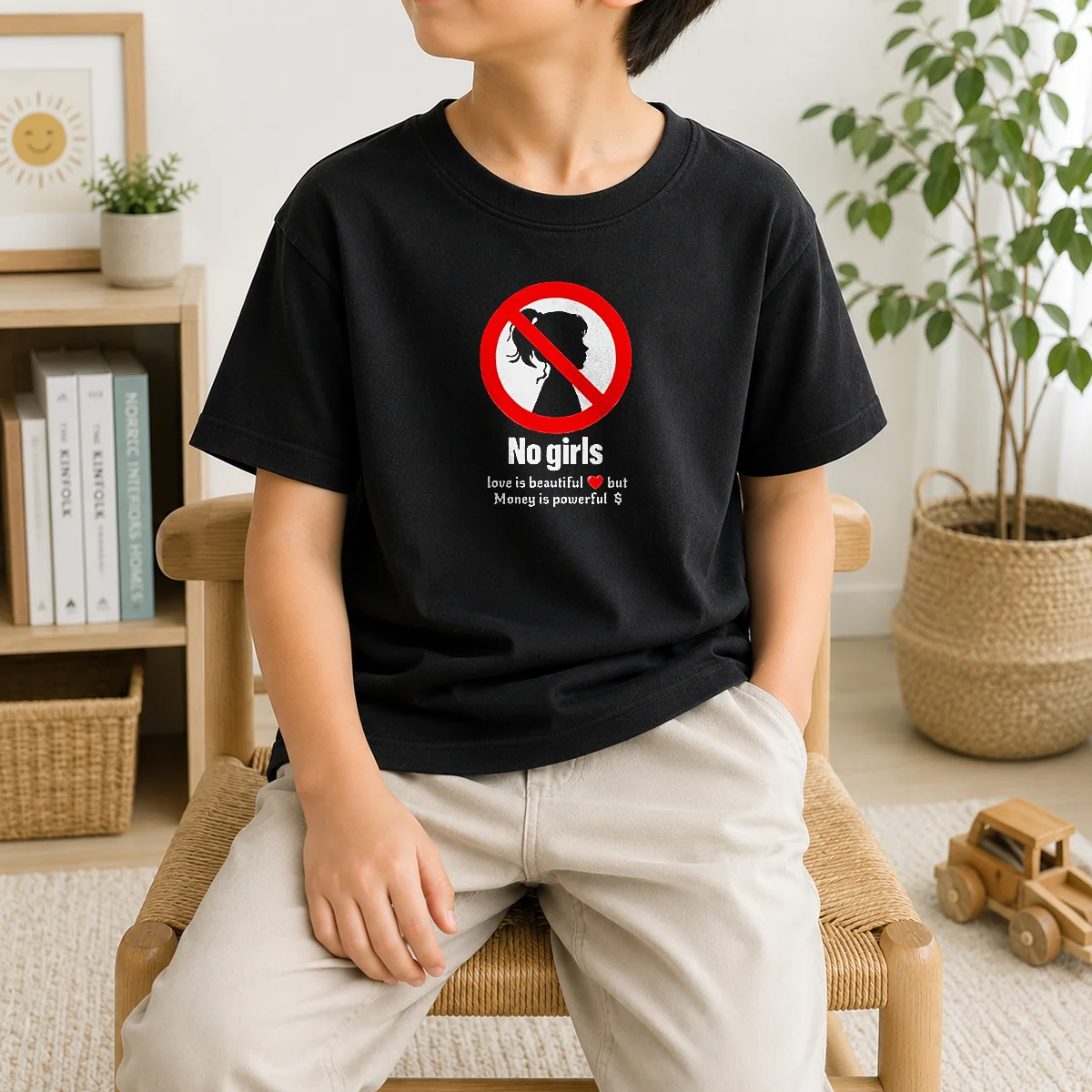 Official Original No Girls Love Is Beautiful But Money Is Powerful Shirt - Image 9