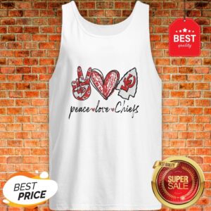 Alternative view of Official Peace love Kansas City Chiefs Shirt