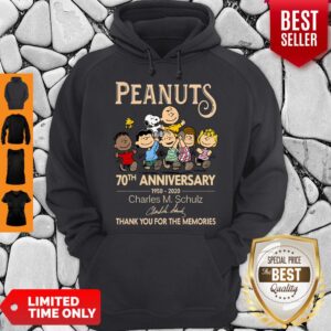 Alternative view of Official Peanuts 70th Anniversary 1950-2020 Charles M Schulz Snoopy Shirt