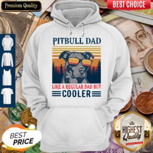 Alternative view of Official Pitbull Dad Like A Regular Dad But Cooler Vintage Shirt
