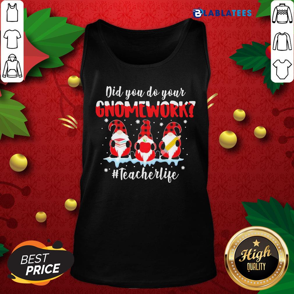 Official Plaid Did You Do Your Homework #teacherlife Christmas Shirt - Image 4