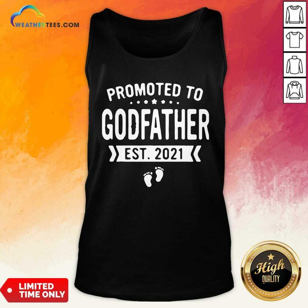 Official Promoted To Godfather Est 2021 Shirt - Image 3