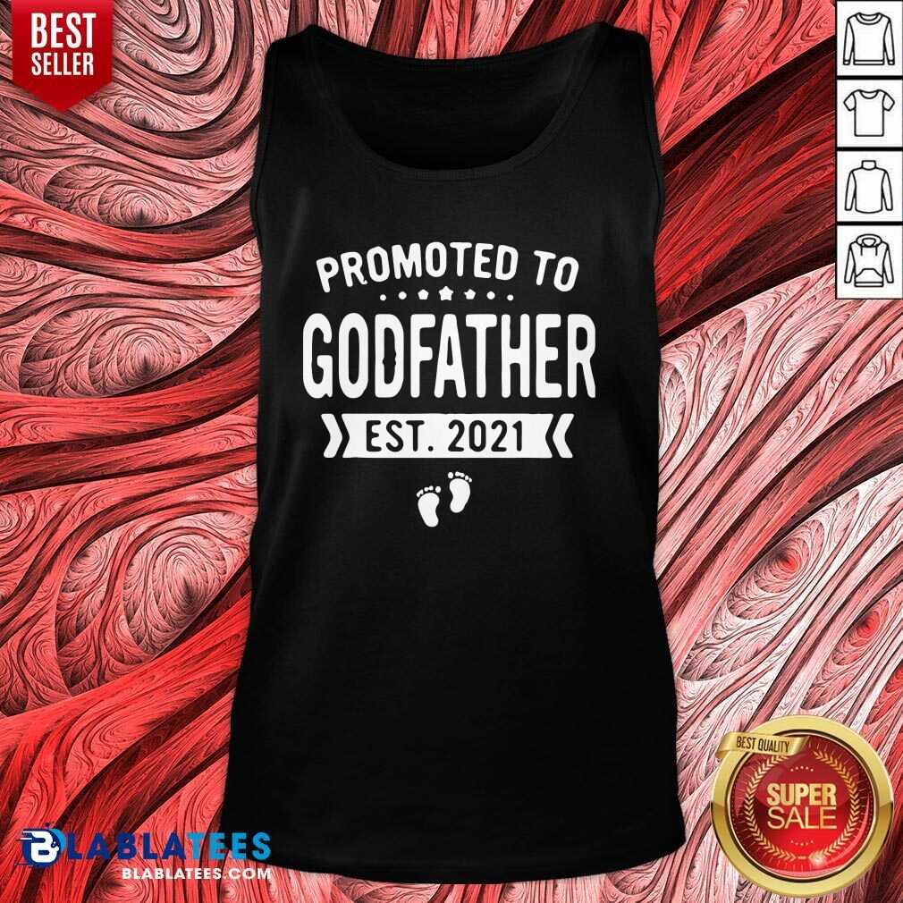 Official Promoted To Godfather Est 2021 Shirt - Image 3