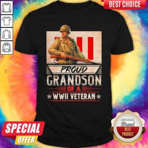 Official Proud Grandson Of A Wwii Veteran T-Shirt