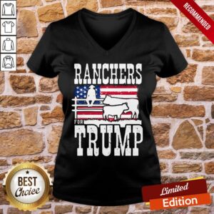 Alternative view of Official Ranchers For Trump 2020 Tee Shirt