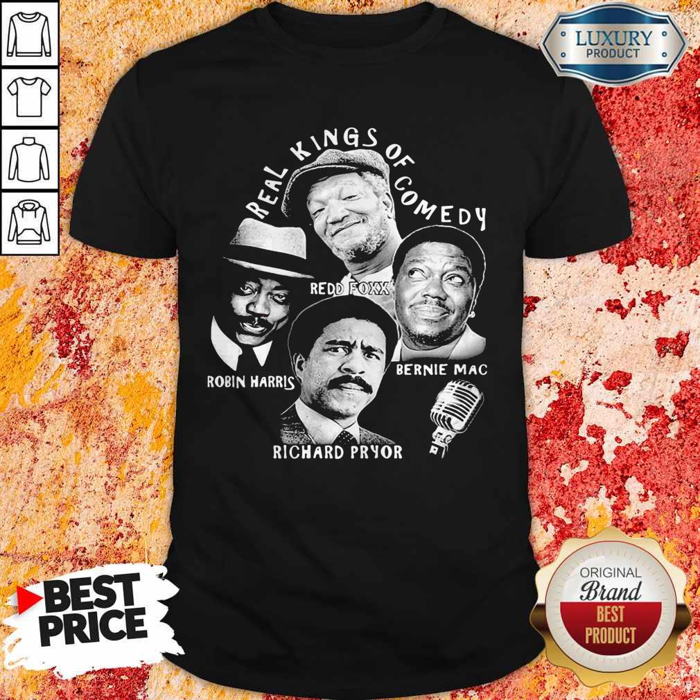 Official Real kings Of Comedy Redd Foxx Robin Harris Bernie Mac Richard Pryor Shirt