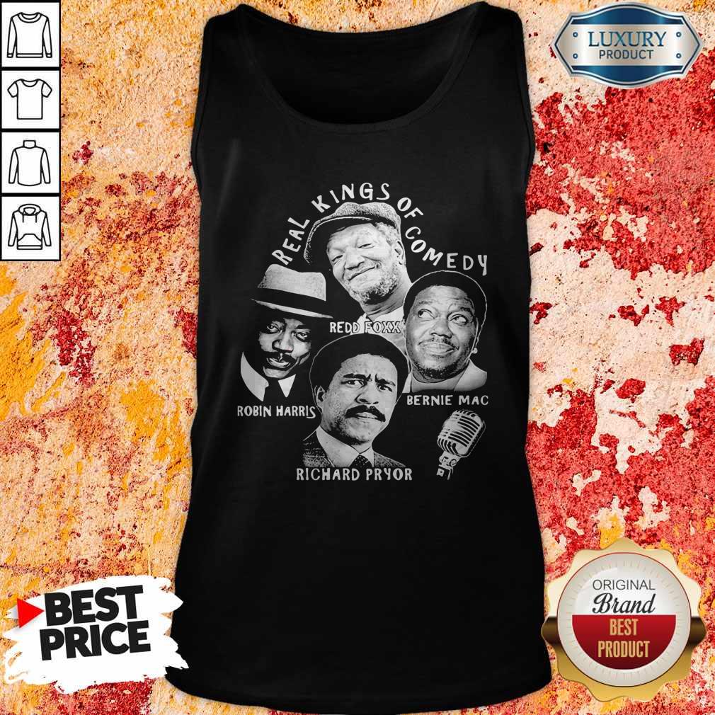 Official Real kings Of Comedy Redd Foxx Robin Harris Bernie Mac Richard Pryor Shirt - Image 4
