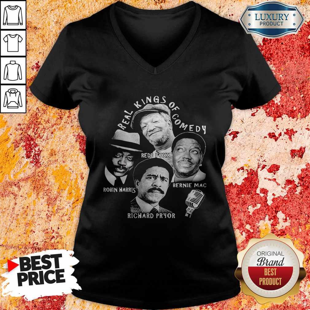 Official Real kings Of Comedy Redd Foxx Robin Harris Bernie Mac Richard Pryor Shirt - Image 3
