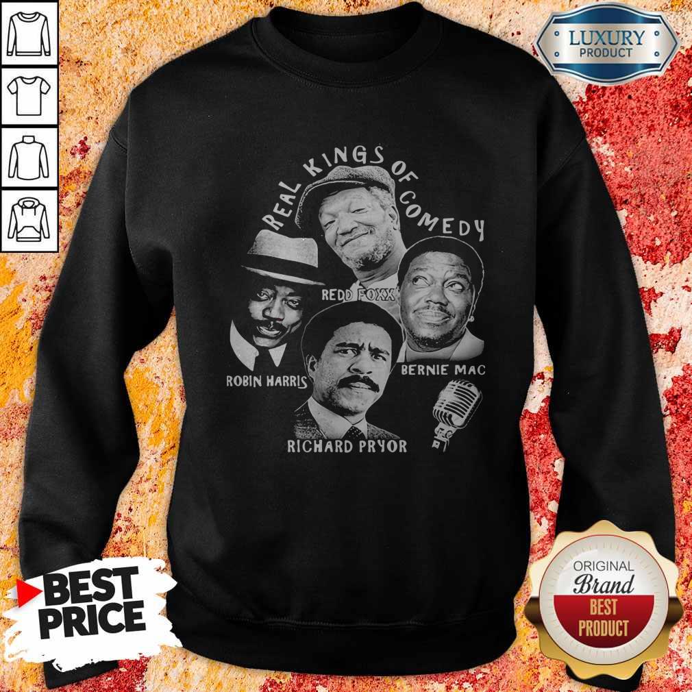 Official Real kings Of Comedy Redd Foxx Robin Harris Bernie Mac Richard Pryor Shirt - Image 2