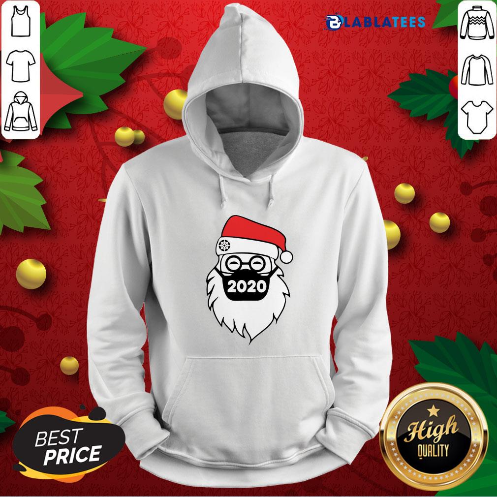 Official Santa Wearing Mask 2020 Christmas Shirt - Image 2