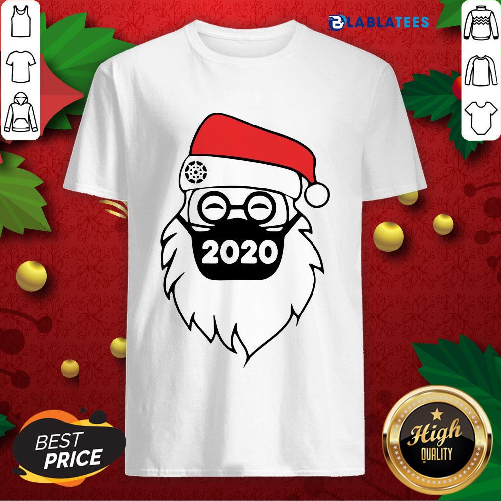 Official Santa Wearing Mask 2020 Christmas Shirt