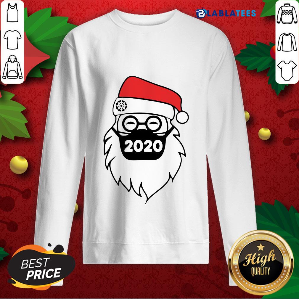 Official Santa Wearing Mask 2020 Christmas Shirt - Image 5