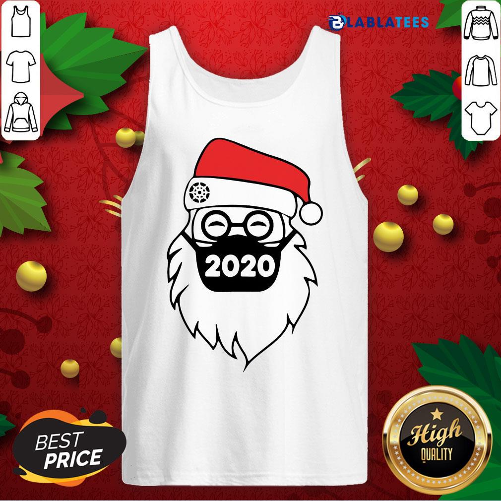 Official Santa Wearing Mask 2020 Christmas Shirt - Image 4
