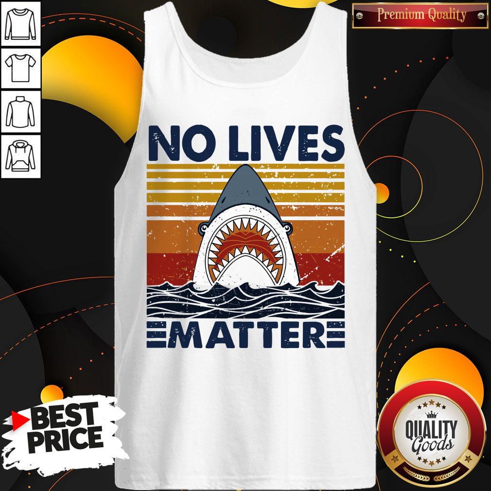 Official Shark No Lives Matter Vintage Shirt - Image 4