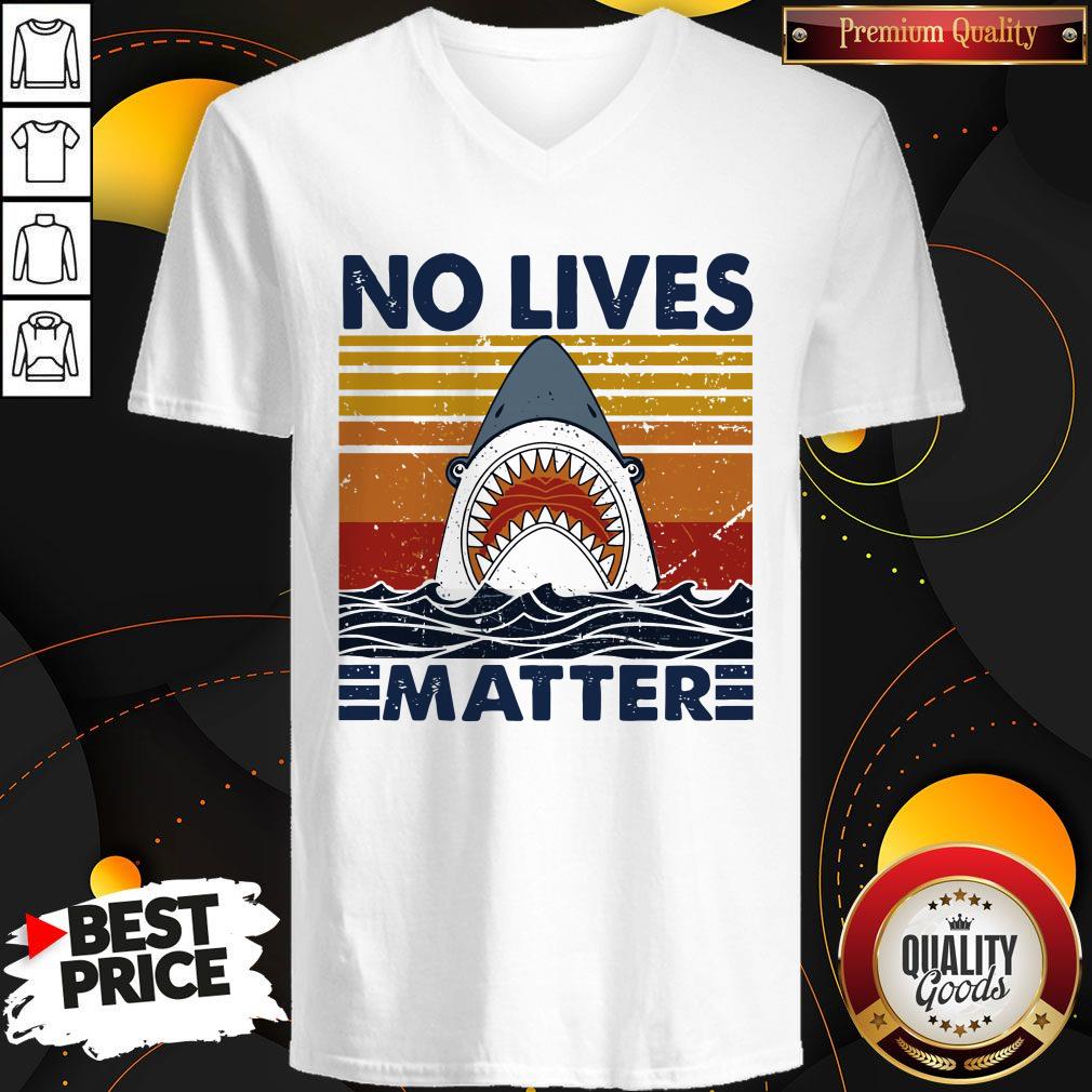 Official Shark No Lives Matter Vintage Shirt - Image 3