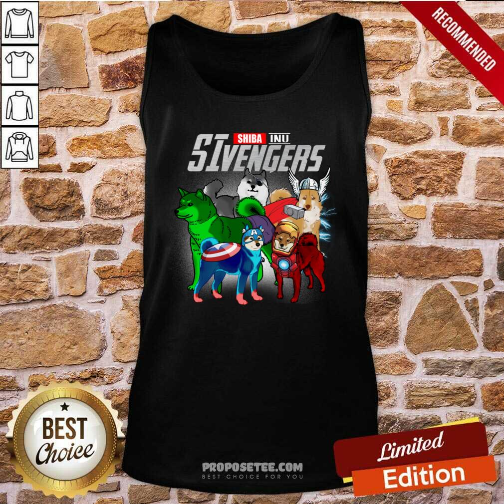 Official Shiba Inu Marvel Avengers SIvengers Shirt - Image 3