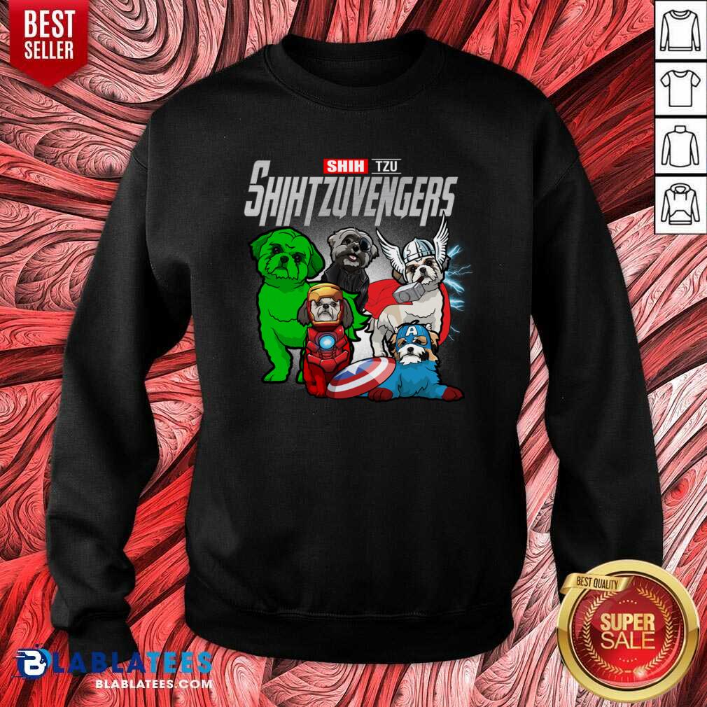 Official Shih Tzu Marvel Avengers Shihtzuvengers Shirt - Image 4
