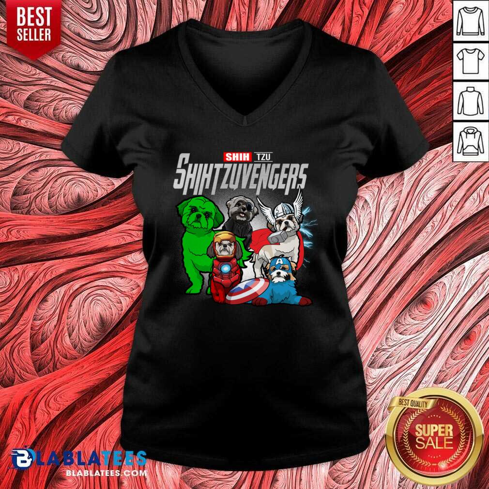 Official Shih Tzu Marvel Avengers Shihtzuvengers Shirt - Image 2