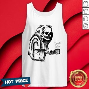 Alternative view of Official Skeleton Drinking Coffee Halloween Shirt
