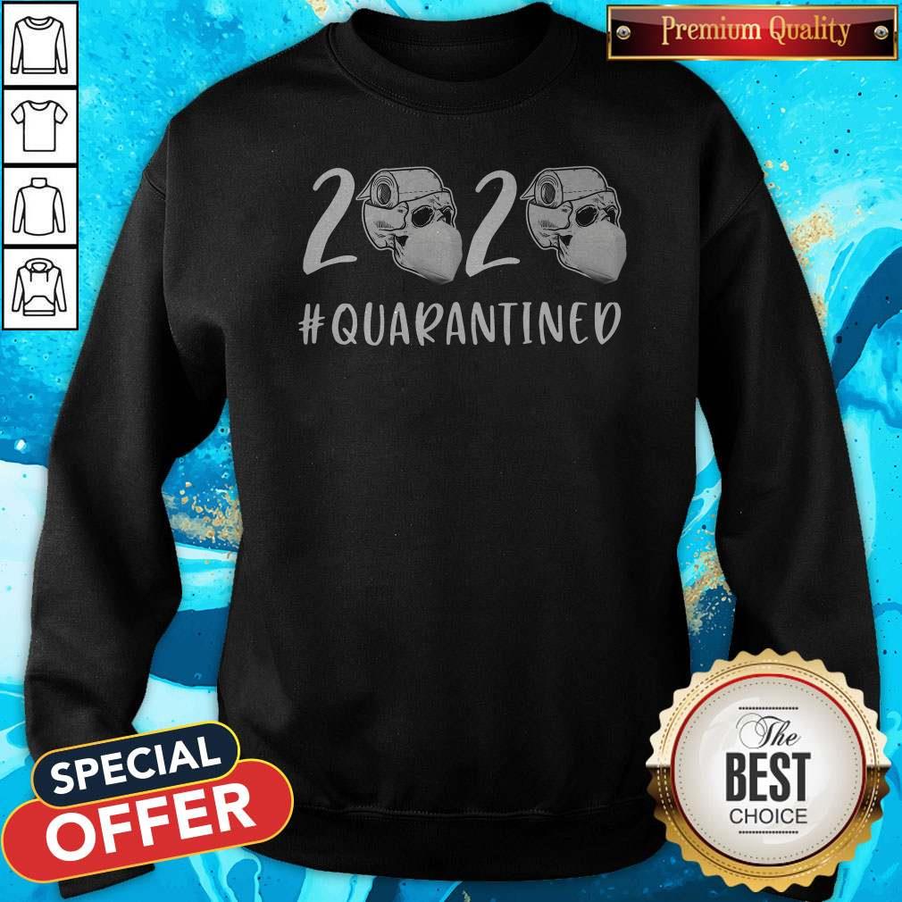 Official Skull Toilet Paper 2020 Quarantined Shirt - Image 5